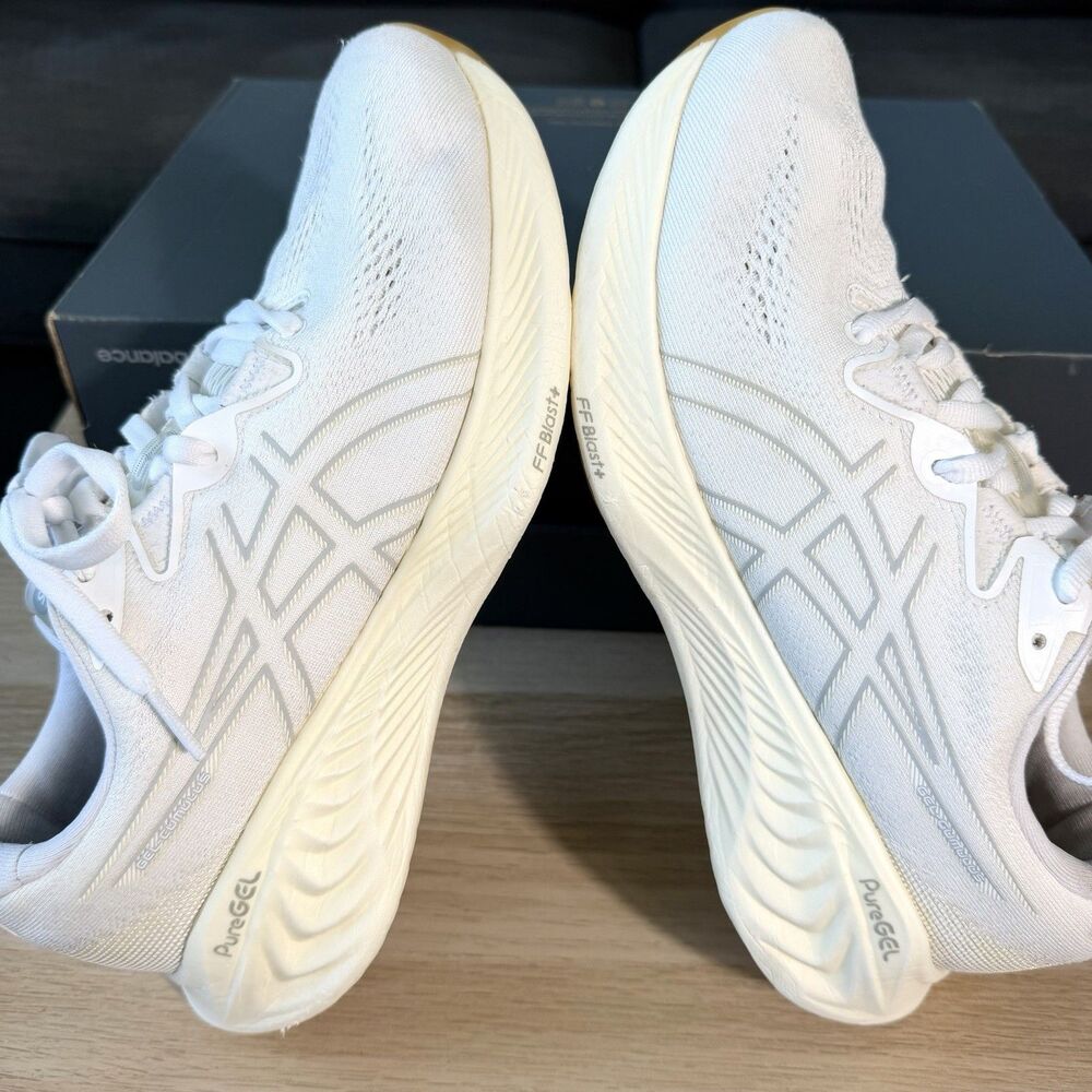 ASICS Gel-Cumulus 25 White Gum Running Shoes 1012B441 Women's Size 8.5 - Picture 12 of 12